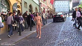 Naughty Babes Go Nude On The Streets