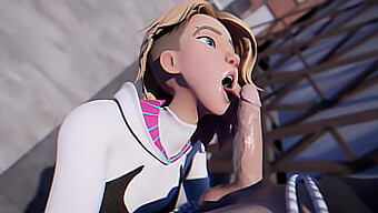 Rasai Keseronokan Kemahiran Deepthroating Spider-Gwen Dalam 3d