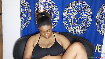 Hermanastra Nigeriana Hermosa Y Gorda Con Grandes Tetas Naturales Recibe Placer Tabú