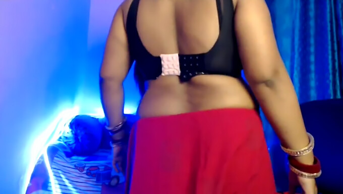 Bhabhi'S Solo Striptease And Masturbation Session For The Camera