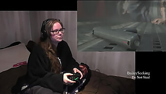 Natural Tits And Big Ass Babe Plays Resident Evil 2